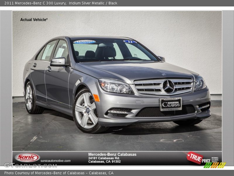 Iridium Silver Metallic / Black 2011 Mercedes-Benz C 300 Luxury