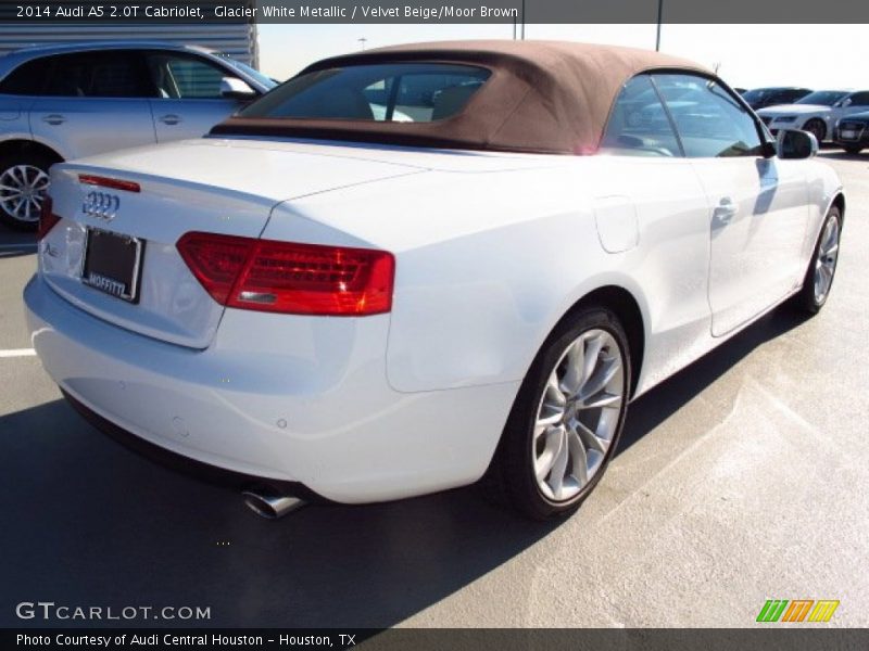 Glacier White Metallic / Velvet Beige/Moor Brown 2014 Audi A5 2.0T Cabriolet