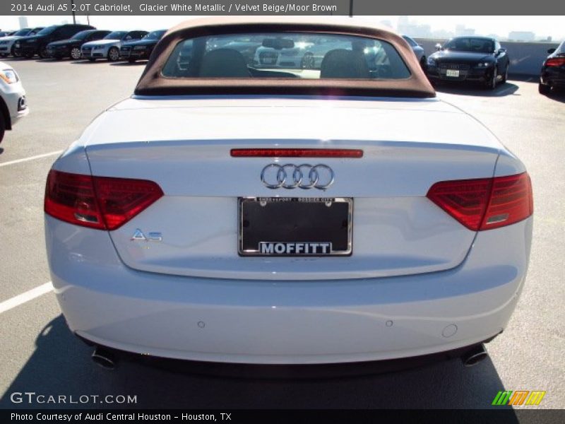 Glacier White Metallic / Velvet Beige/Moor Brown 2014 Audi A5 2.0T Cabriolet
