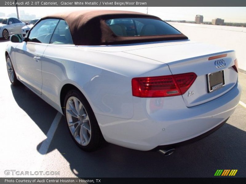 Glacier White Metallic / Velvet Beige/Moor Brown 2014 Audi A5 2.0T Cabriolet