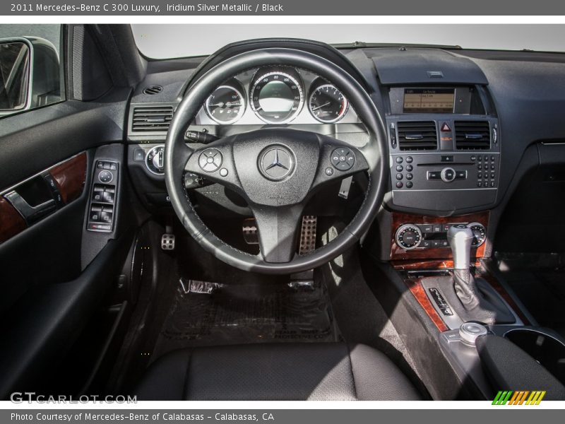 Iridium Silver Metallic / Black 2011 Mercedes-Benz C 300 Luxury