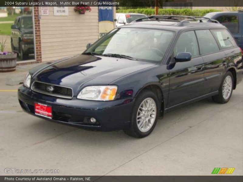 Mystic Blue Pearl / Gray Moquette 2004 Subaru Legacy L Wagon
