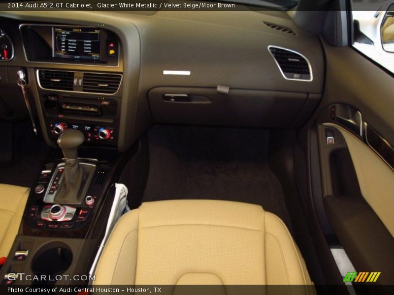 Glacier White Metallic / Velvet Beige/Moor Brown 2014 Audi A5 2.0T Cabriolet