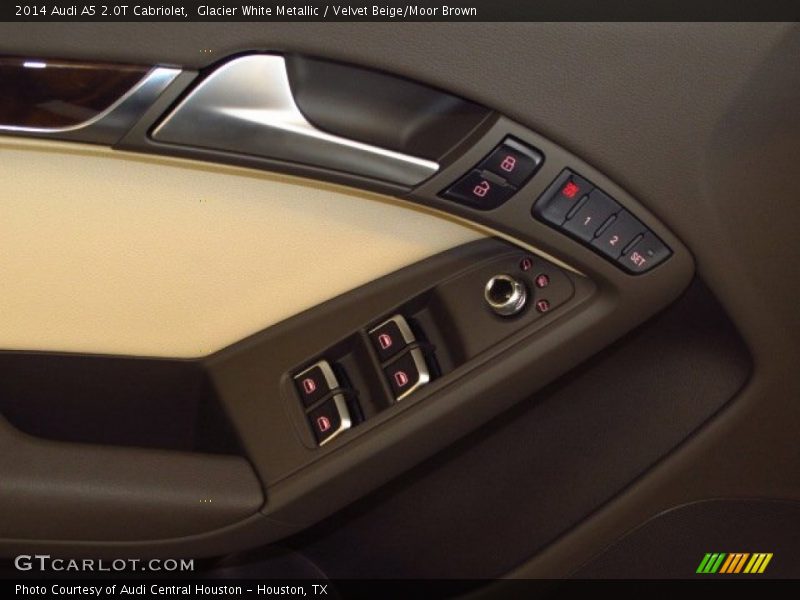 Glacier White Metallic / Velvet Beige/Moor Brown 2014 Audi A5 2.0T Cabriolet