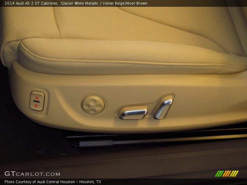 Glacier White Metallic / Velvet Beige/Moor Brown 2014 Audi A5 2.0T Cabriolet
