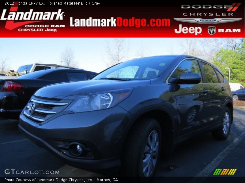 Polished Metal Metallic / Gray 2012 Honda CR-V EX