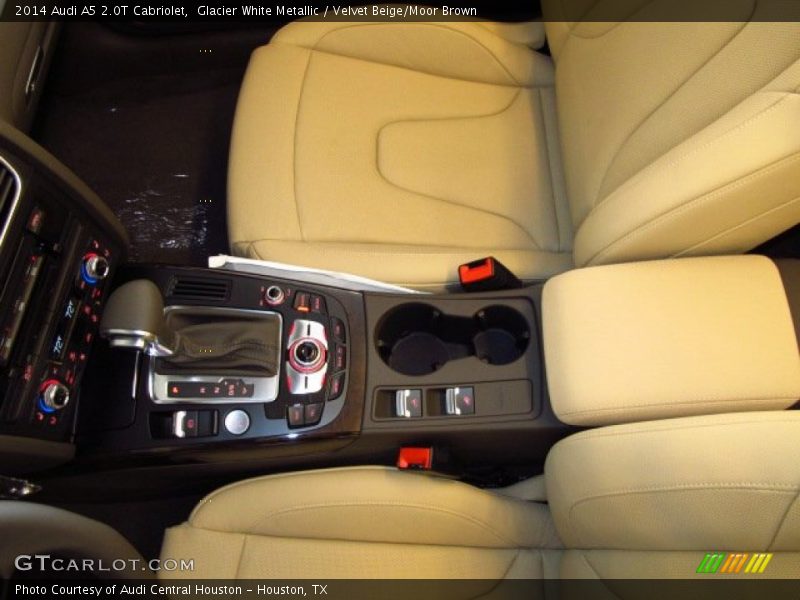 Glacier White Metallic / Velvet Beige/Moor Brown 2014 Audi A5 2.0T Cabriolet