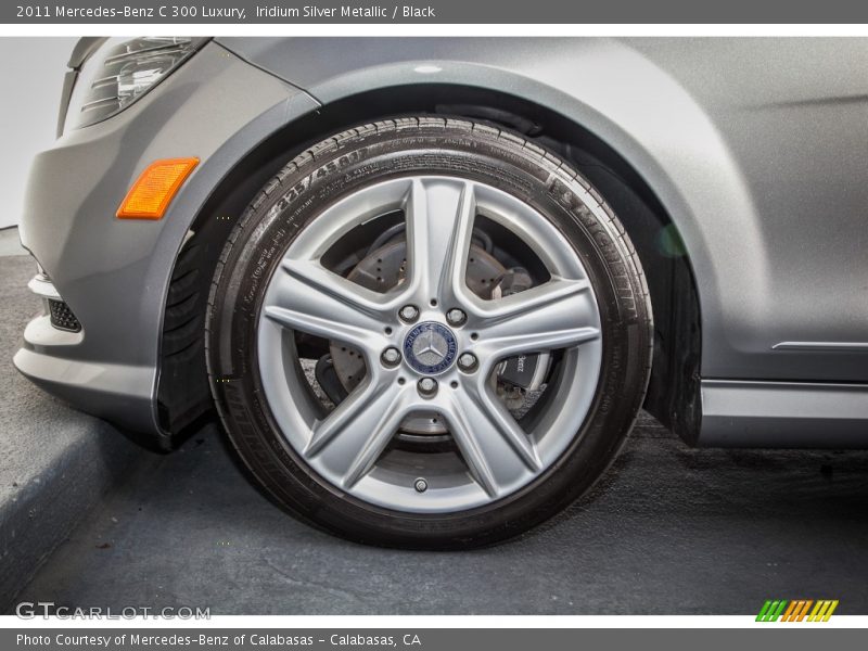 Iridium Silver Metallic / Black 2011 Mercedes-Benz C 300 Luxury