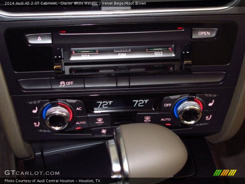 Glacier White Metallic / Velvet Beige/Moor Brown 2014 Audi A5 2.0T Cabriolet