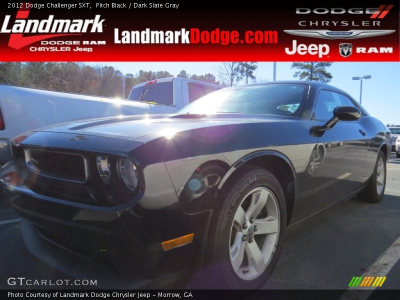 Pitch Black / Dark Slate Gray 2012 Dodge Challenger SXT