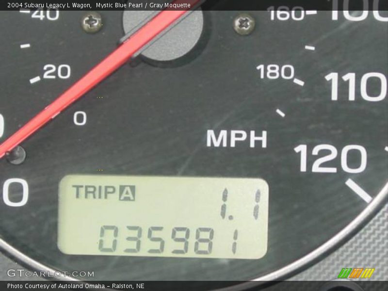 Mystic Blue Pearl / Gray Moquette 2004 Subaru Legacy L Wagon
