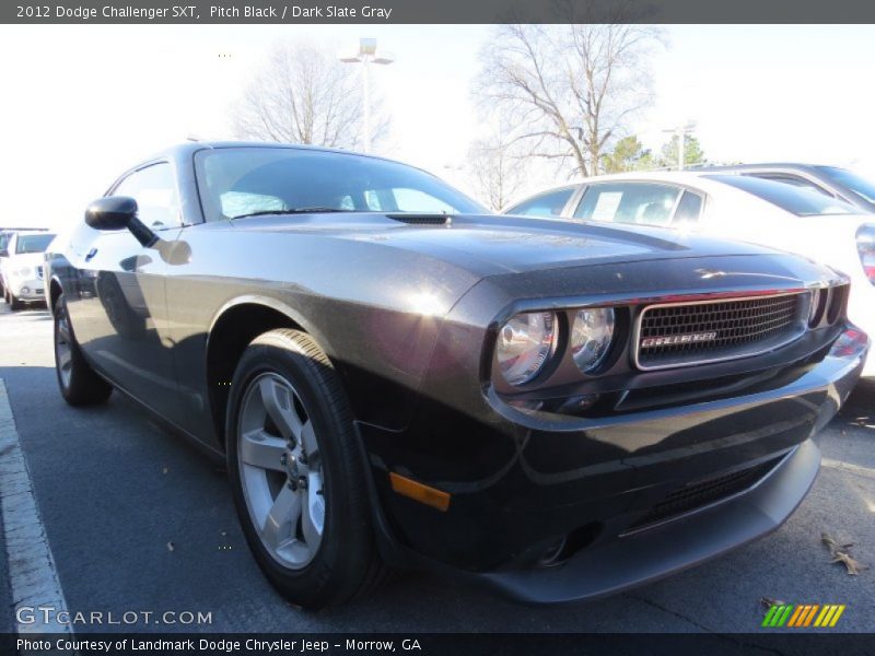 Pitch Black / Dark Slate Gray 2012 Dodge Challenger SXT