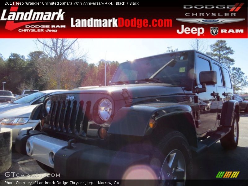 Black / Black 2011 Jeep Wrangler Unlimited Sahara 70th Anniversary 4x4