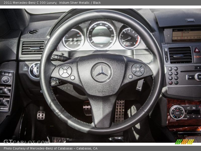 Iridium Silver Metallic / Black 2011 Mercedes-Benz C 300 Luxury