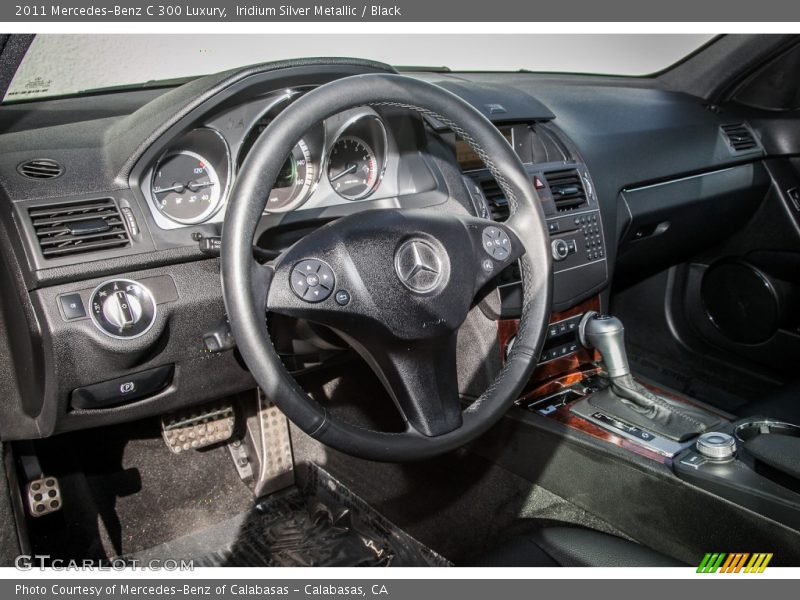 Iridium Silver Metallic / Black 2011 Mercedes-Benz C 300 Luxury