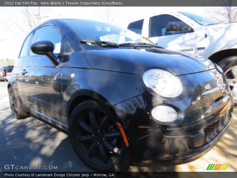 Nero (Black) / Tessuto Grigio/Nero (Grey/Black) 2012 Fiat 500 Pop