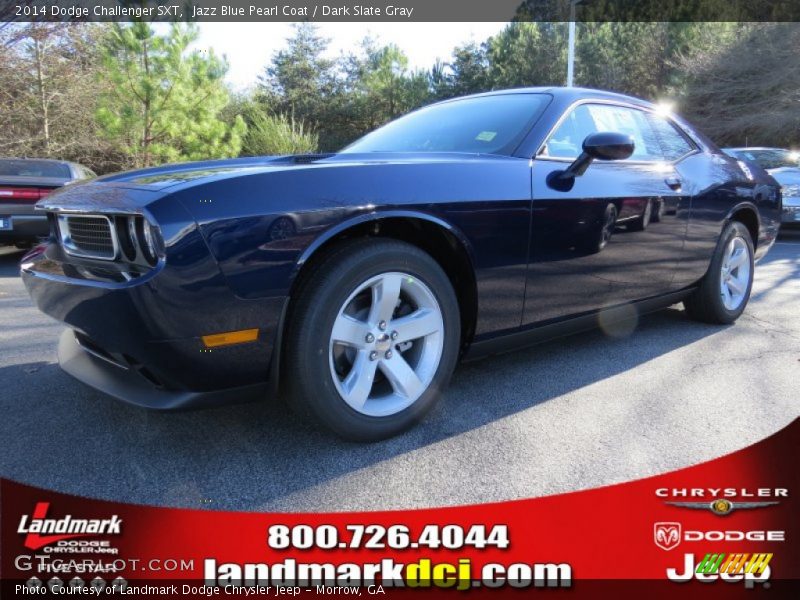 Jazz Blue Pearl Coat / Dark Slate Gray 2014 Dodge Challenger SXT