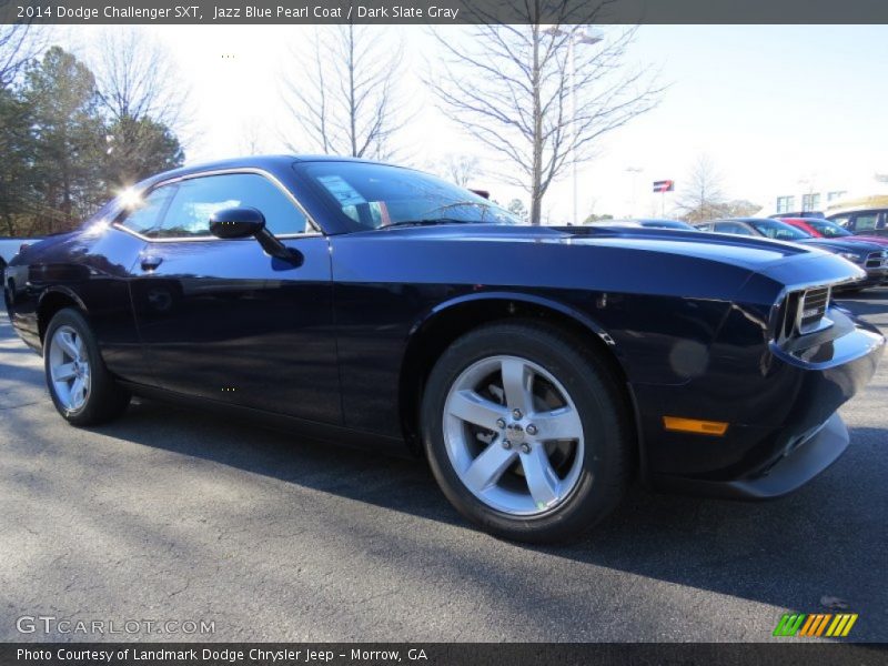 Jazz Blue Pearl Coat / Dark Slate Gray 2014 Dodge Challenger SXT
