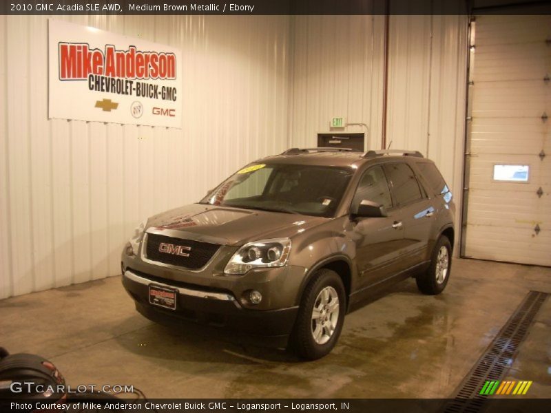 Medium Brown Metallic / Ebony 2010 GMC Acadia SLE AWD