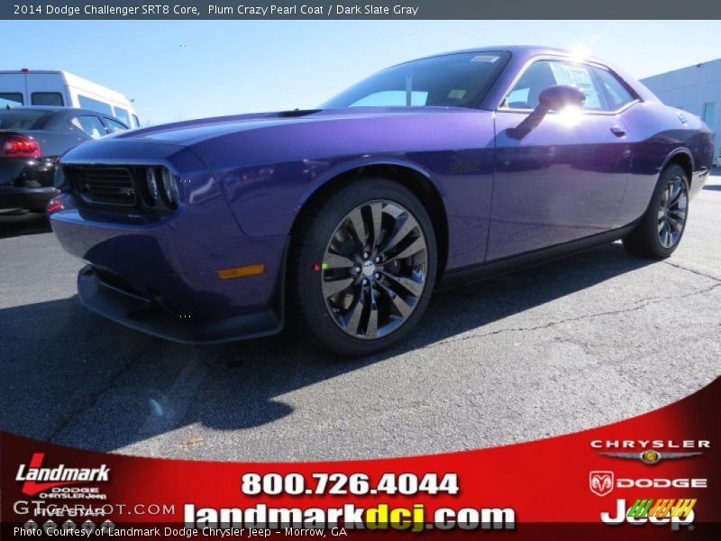 Plum Crazy Pearl Coat / Dark Slate Gray 2014 Dodge Challenger SRT8 Core