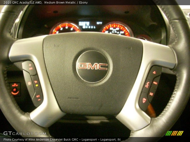 Medium Brown Metallic / Ebony 2010 GMC Acadia SLE AWD