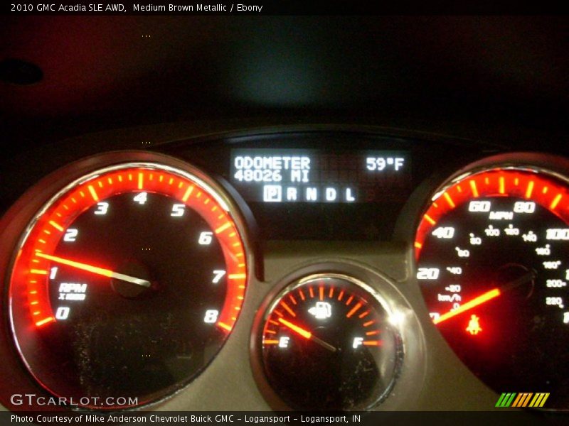Medium Brown Metallic / Ebony 2010 GMC Acadia SLE AWD