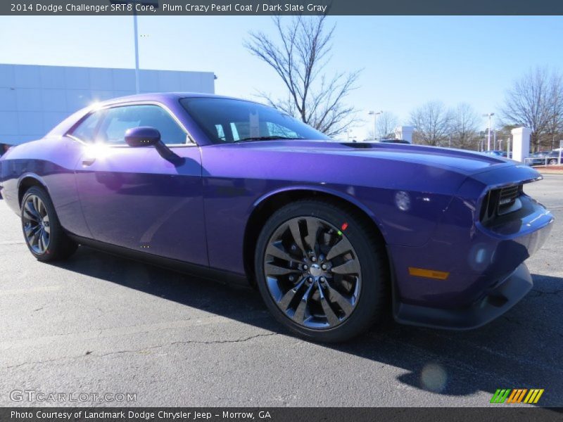 Plum Crazy Pearl Coat / Dark Slate Gray 2014 Dodge Challenger SRT8 Core