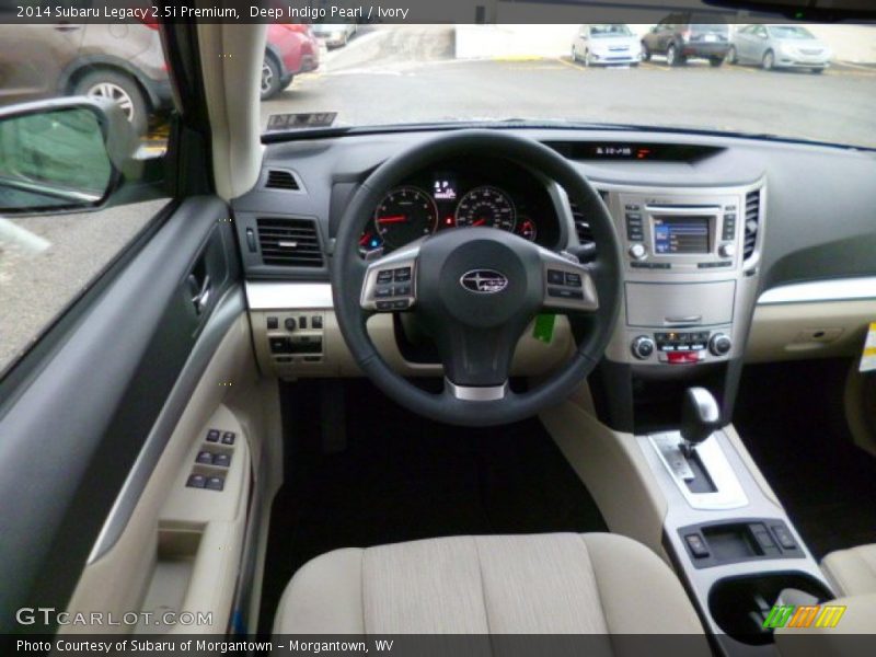 Deep Indigo Pearl / Ivory 2014 Subaru Legacy 2.5i Premium