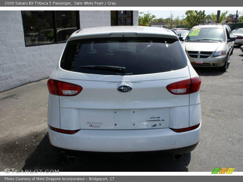 Satin White Pearl / Gray 2006 Subaru B9 Tribeca 5 Passenger
