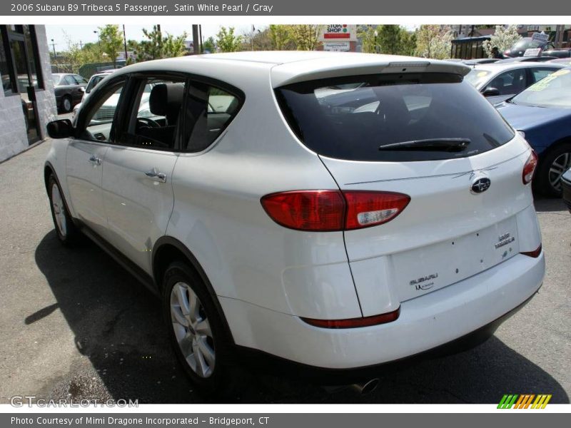 Satin White Pearl / Gray 2006 Subaru B9 Tribeca 5 Passenger