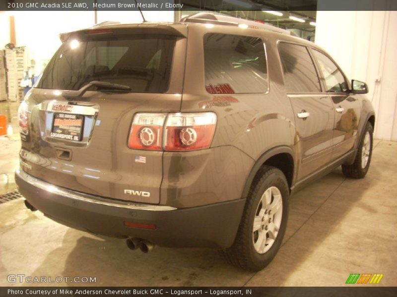 Medium Brown Metallic / Ebony 2010 GMC Acadia SLE AWD