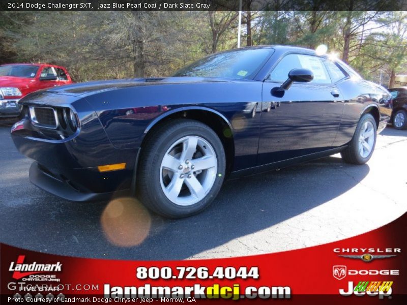 Jazz Blue Pearl Coat / Dark Slate Gray 2014 Dodge Challenger SXT