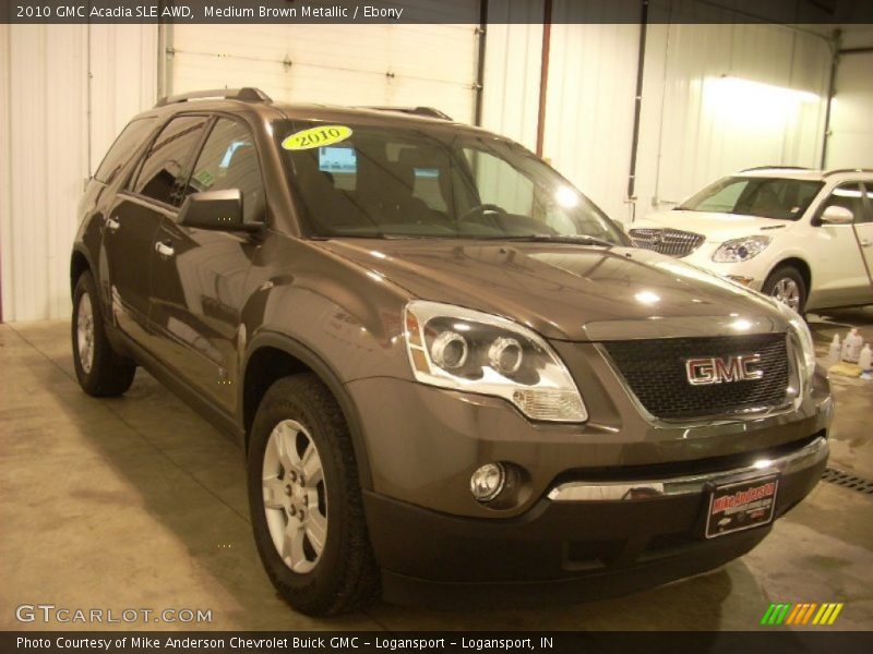 Medium Brown Metallic / Ebony 2010 GMC Acadia SLE AWD