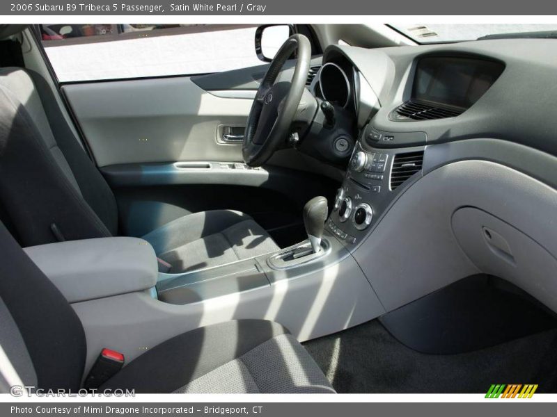Satin White Pearl / Gray 2006 Subaru B9 Tribeca 5 Passenger