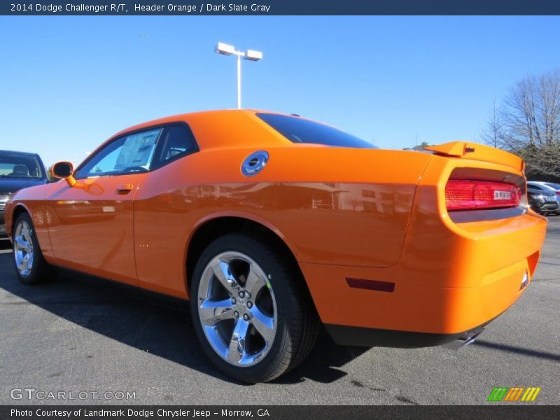  2014 Challenger R/T Header Orange