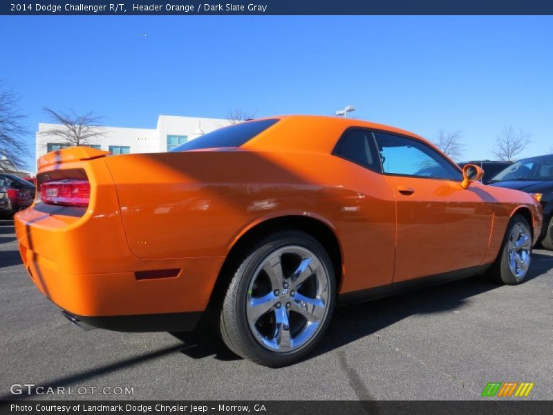 Header Orange / Dark Slate Gray 2014 Dodge Challenger R/T