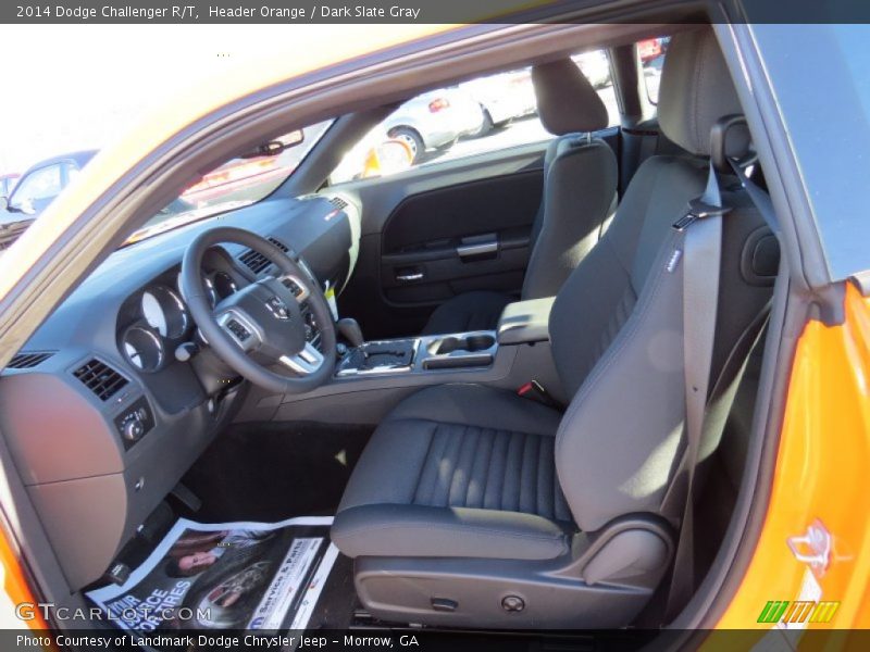 Header Orange / Dark Slate Gray 2014 Dodge Challenger R/T