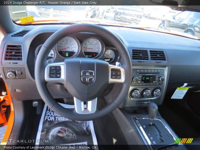 Header Orange / Dark Slate Gray 2014 Dodge Challenger R/T