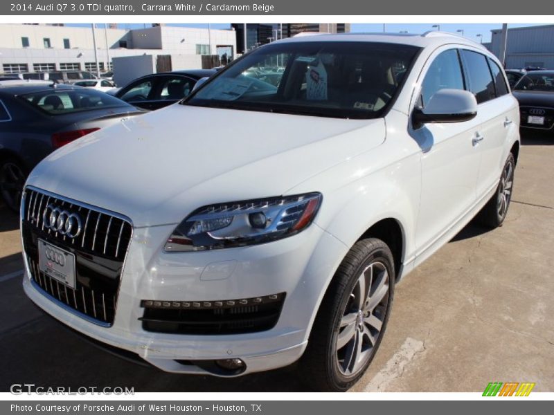 Carrara White / Cardamom Beige 2014 Audi Q7 3.0 TDI quattro