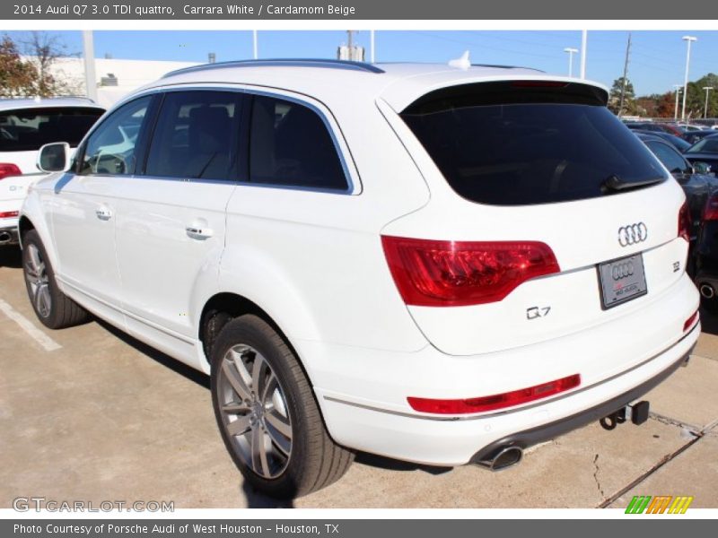 Carrara White / Cardamom Beige 2014 Audi Q7 3.0 TDI quattro