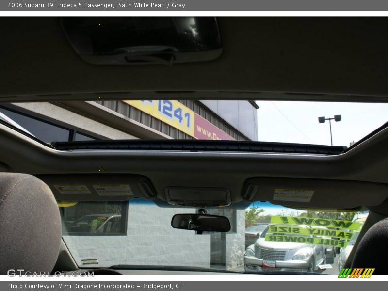Satin White Pearl / Gray 2006 Subaru B9 Tribeca 5 Passenger