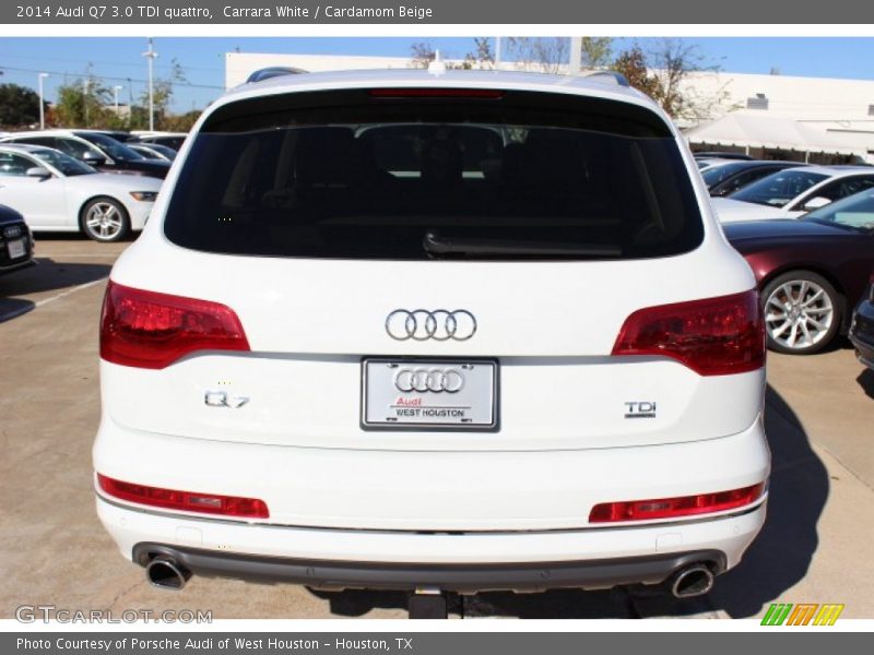 Carrara White / Cardamom Beige 2014 Audi Q7 3.0 TDI quattro
