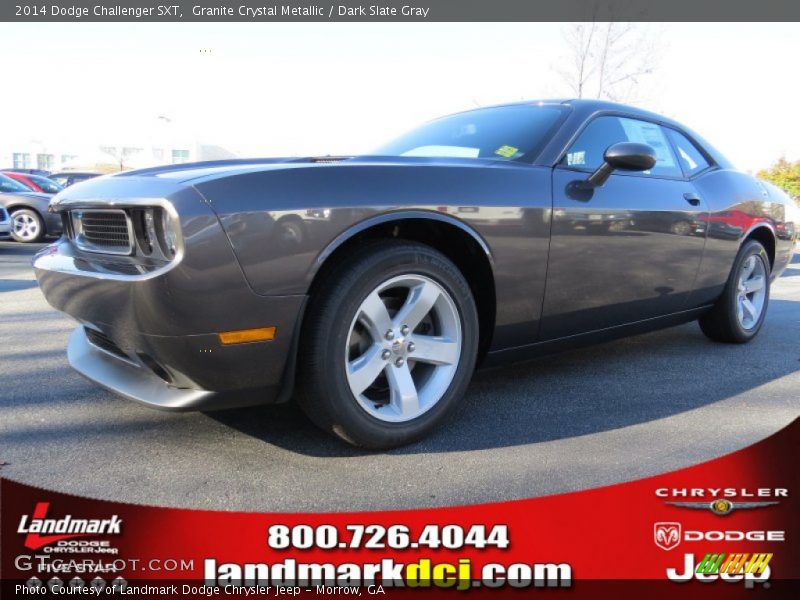 Granite Crystal Metallic / Dark Slate Gray 2014 Dodge Challenger SXT