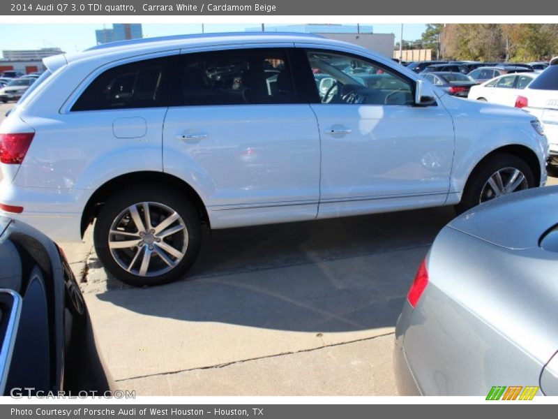 Carrara White / Cardamom Beige 2014 Audi Q7 3.0 TDI quattro