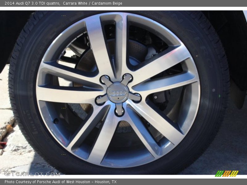 Carrara White / Cardamom Beige 2014 Audi Q7 3.0 TDI quattro
