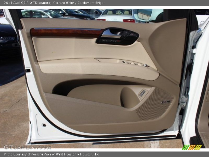 Carrara White / Cardamom Beige 2014 Audi Q7 3.0 TDI quattro