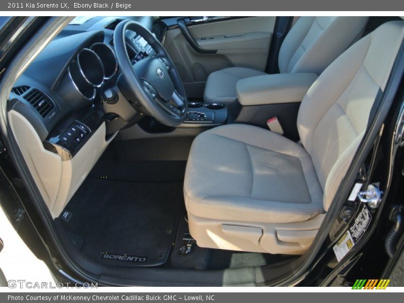 Ebony Black / Beige 2011 Kia Sorento LX