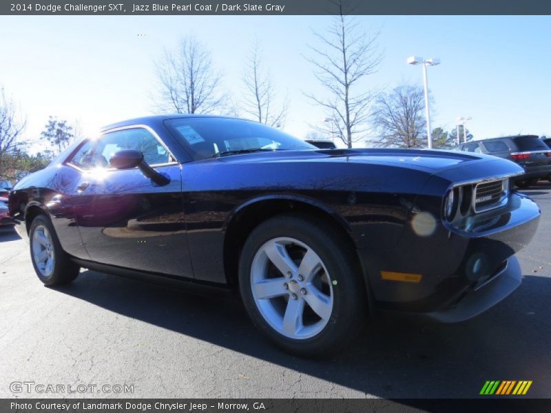 Jazz Blue Pearl Coat / Dark Slate Gray 2014 Dodge Challenger SXT
