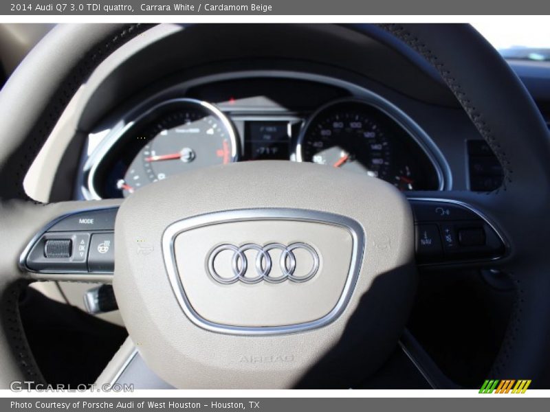 Carrara White / Cardamom Beige 2014 Audi Q7 3.0 TDI quattro