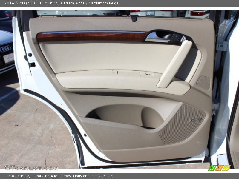 Carrara White / Cardamom Beige 2014 Audi Q7 3.0 TDI quattro